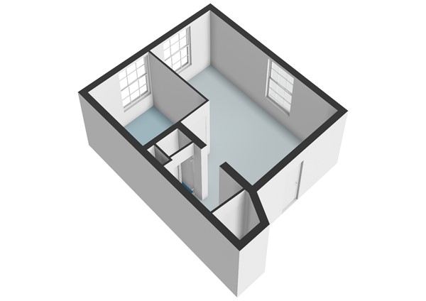 Floorplan - Breestraat 54D, 2311 CS Leiden